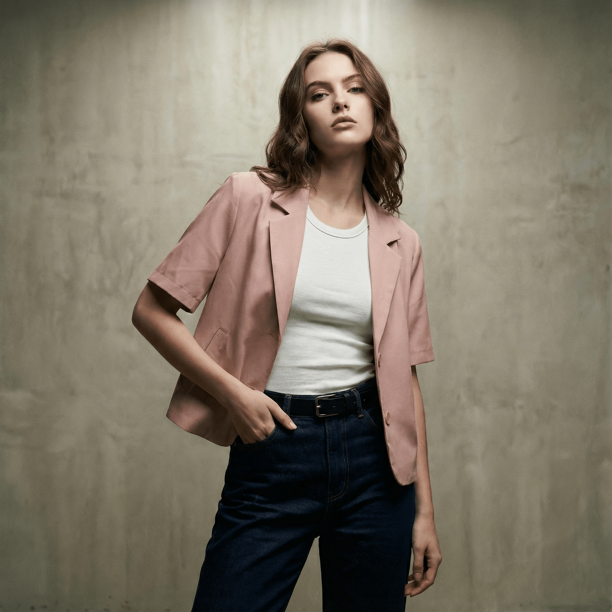 قميص بقصّة كلاسيكيه خفيفة