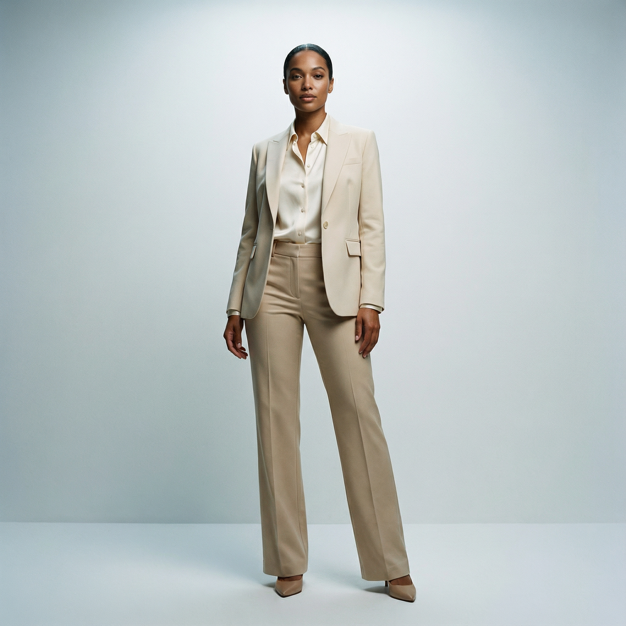 بنطال بقصّة مستقيمة وأناقة عملية