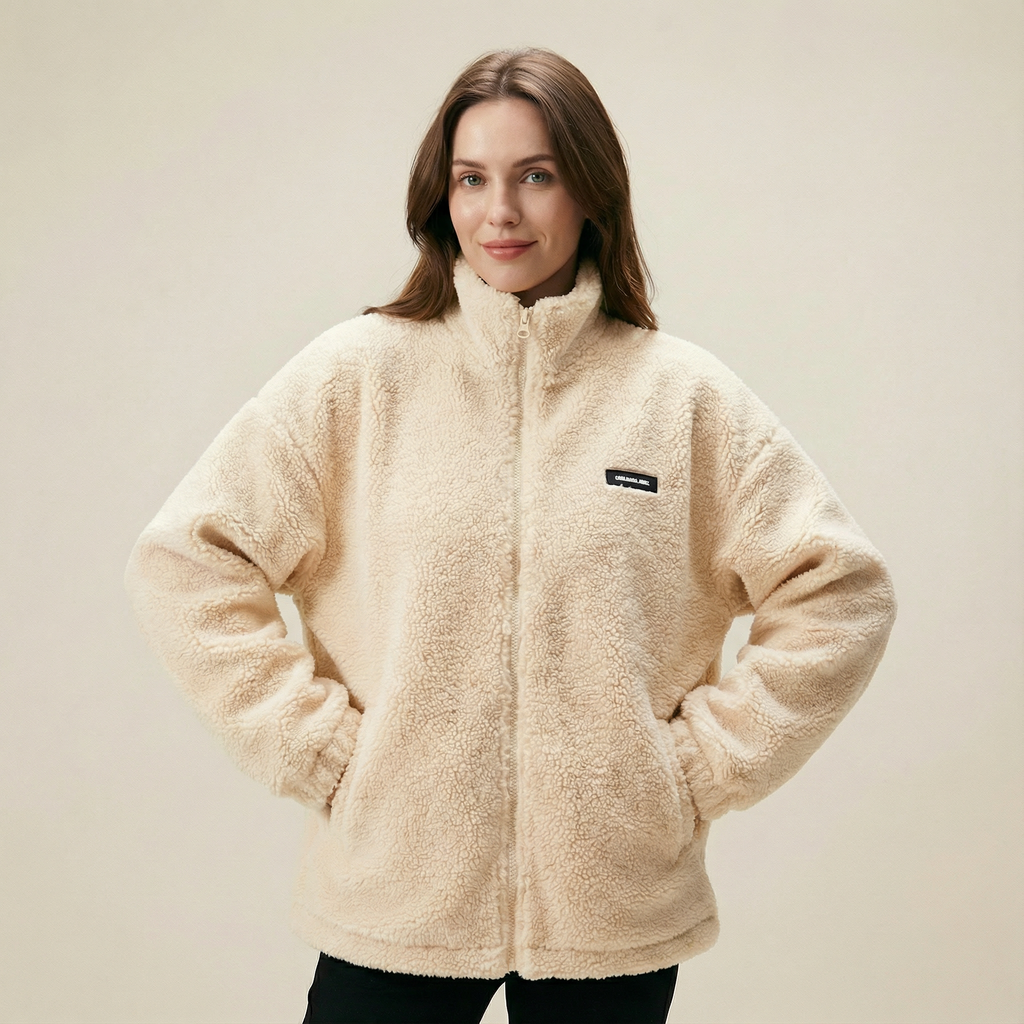 جاكيت شتوي ناعم بقصّة مريحة