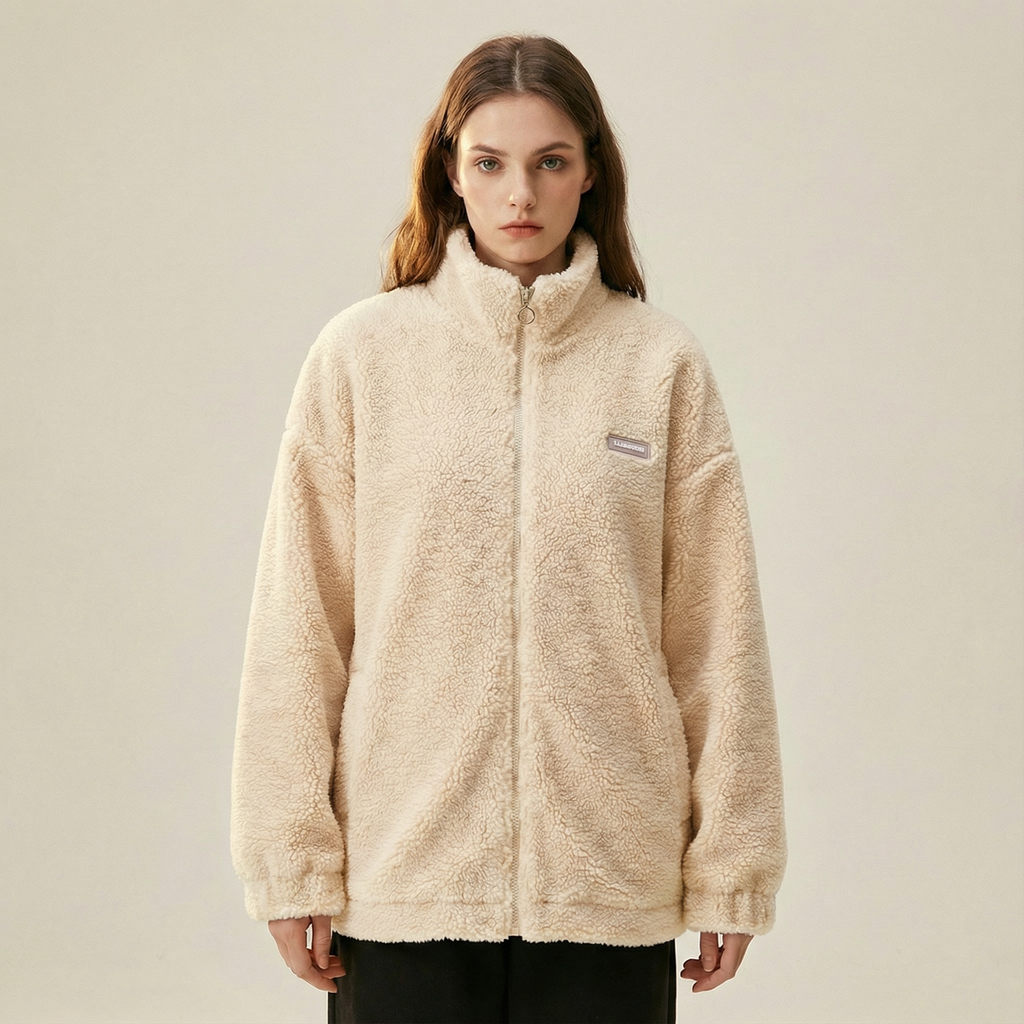 جاكيت شتوي ناعم بقصّة مريحة