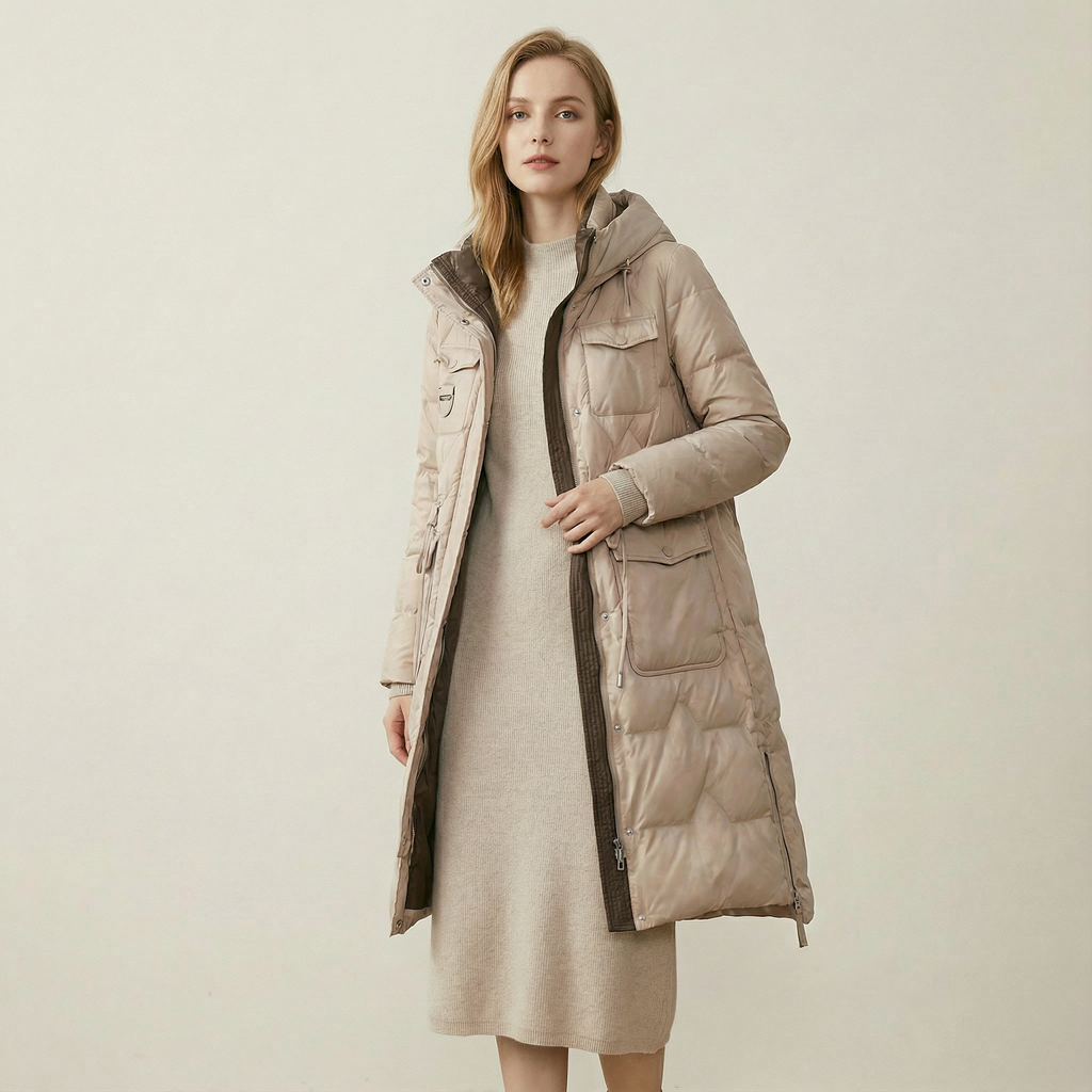 معطف شتوي طويل بقصّة أنيقة