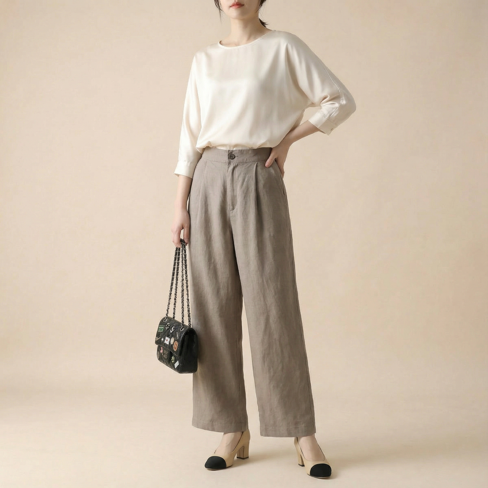 بنطال واسع بقصّة راقية