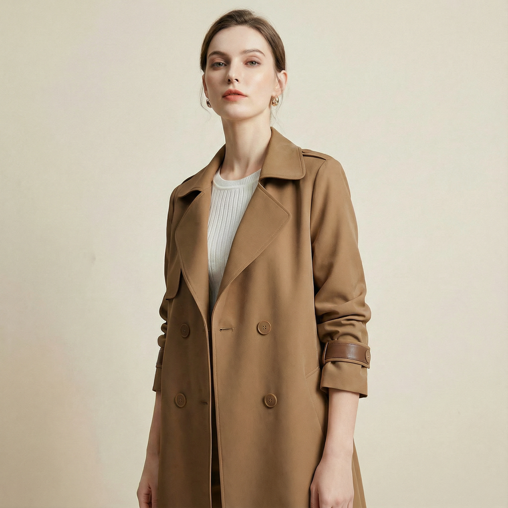 معطف كلاسيك بقصّة انسيابية