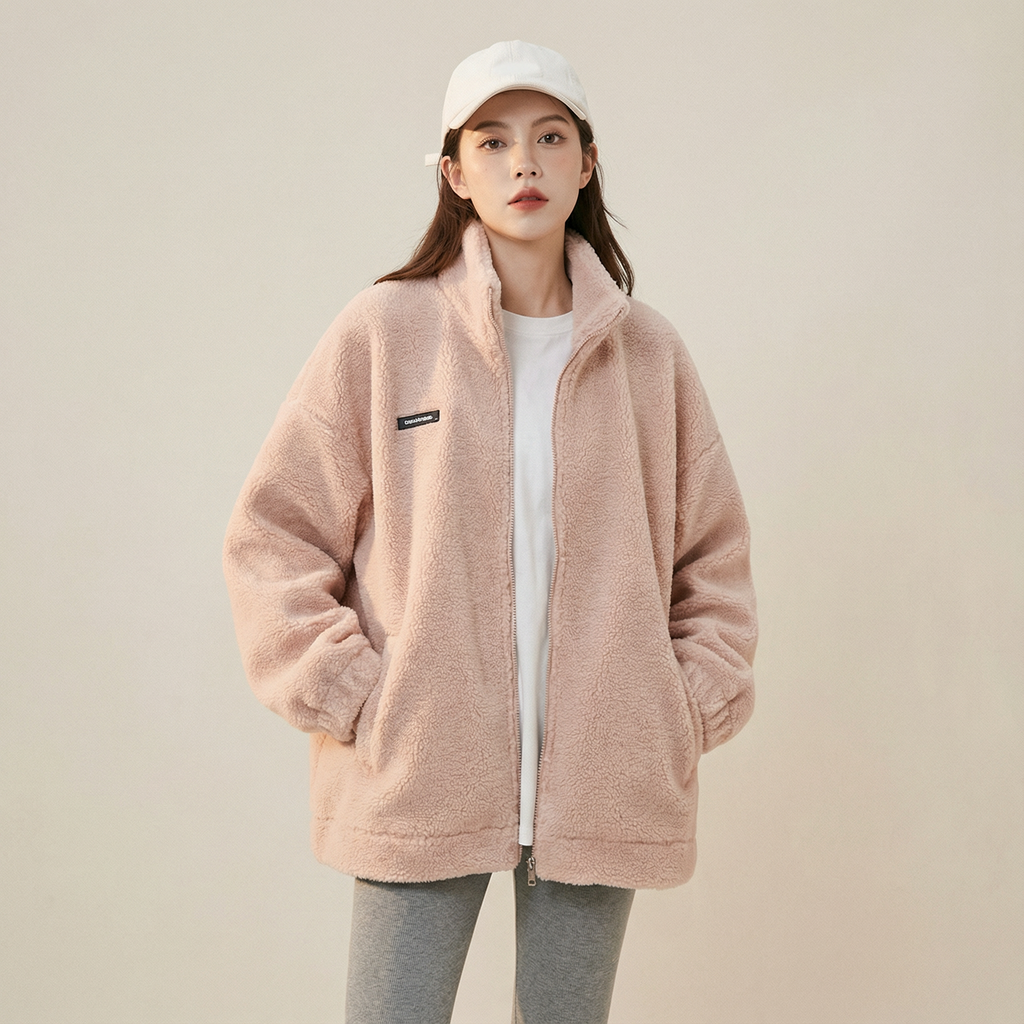 جاكيت شتوي ناعم بقصّة مريحة