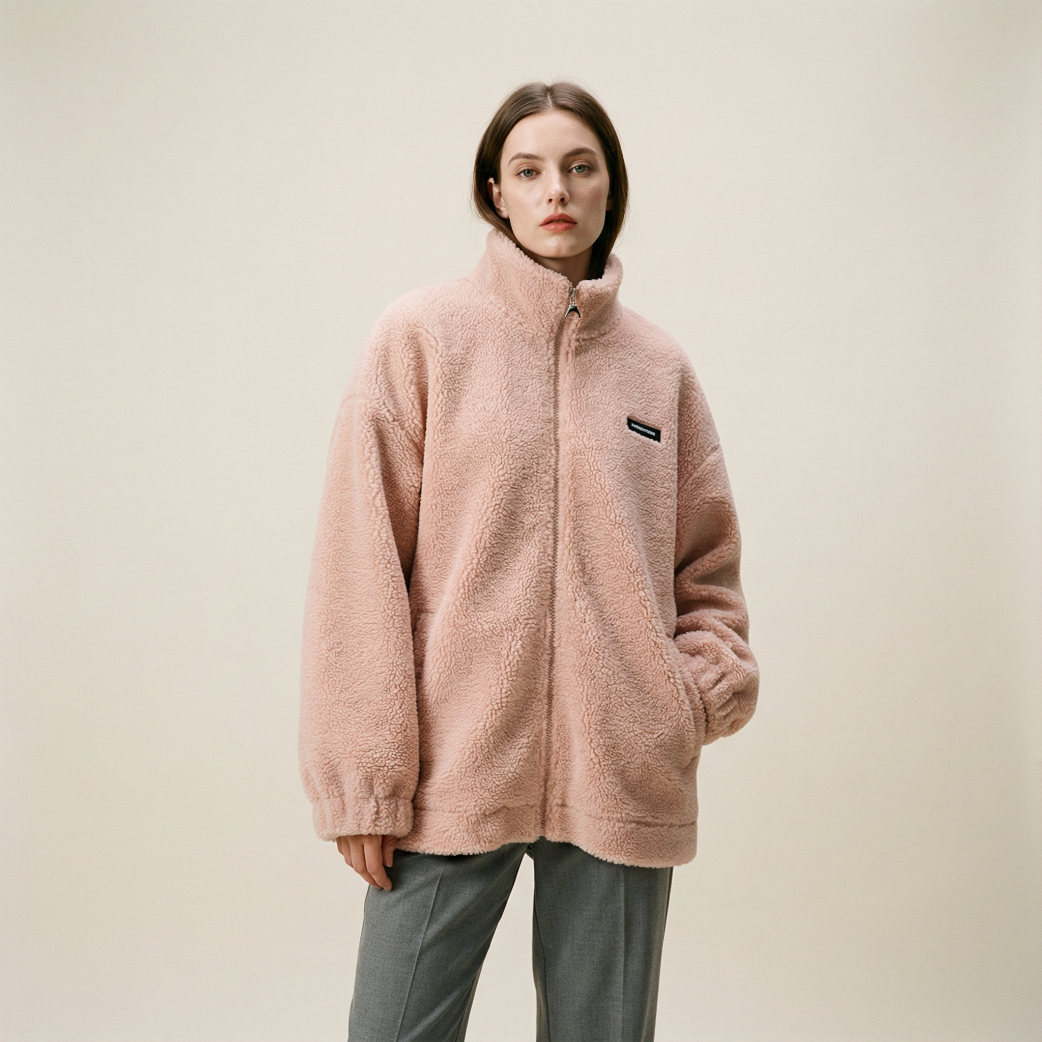 جاكيت شتوي ناعم بقصّة مريحة