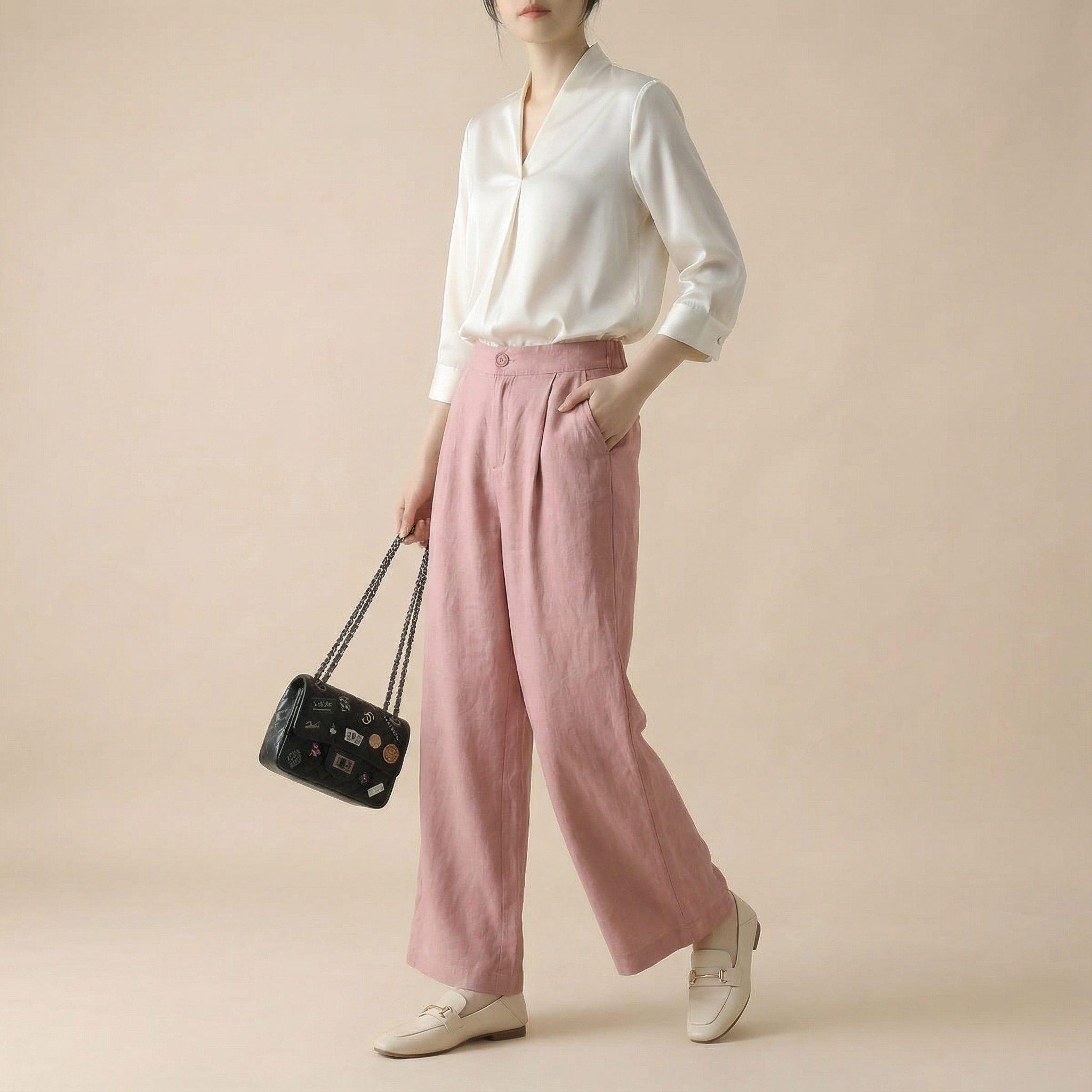 بنطال واسع بقصّة راقية